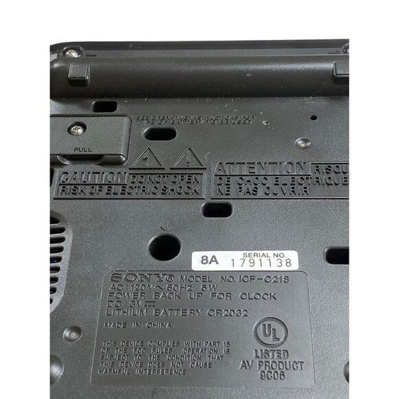 Sony Dream Machine AM/FM Clock Radio Model ICF-C218 - Picture 5 of 8